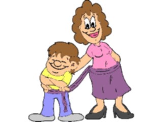 Sticker Custom Preview Image #099380 People Cartoons Mother Son3