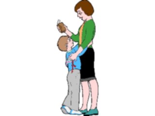 Sticker Custom Preview Image #099381 People Cartoons Mother Son4