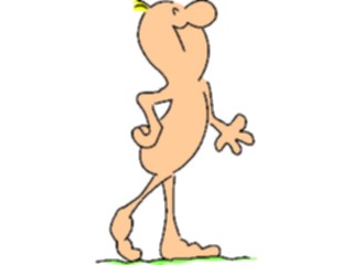 Sticker Custom Preview Image #099408 People Cartoons Naked Guy Walking7