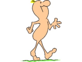 Sticker Custom Preview Image #099409 People Cartoons Naked Guy Walking8