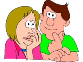 Sticker Custom Preview Image #099417 People Cartoons Nervous Couple