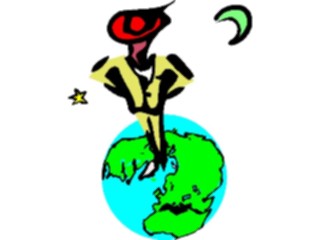 Sticker Custom Preview Image #099458 People Cartoons On Topofthe World3