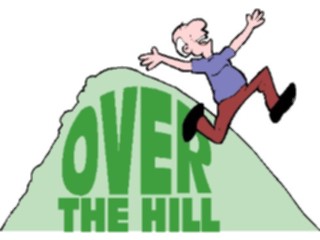 Sticker Custom Preview Image #099462 People Cartoons Overthe Hill