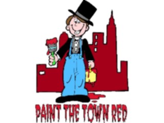 Sticker Custom Preview Image #099465 People Cartoons Paintthe Town Red