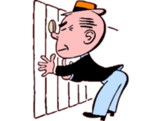 Sticker Custom Preview Image #099479 People Cartoons Peeping Tom5