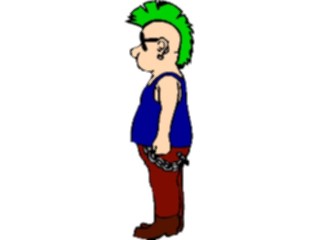 Sticker Custom Preview Image #099547 People Cartoons Punk Rocker2