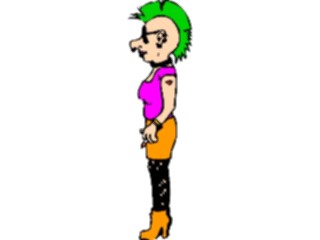 Sticker Custom Preview Image #099548 People Cartoons Punk Rocker3