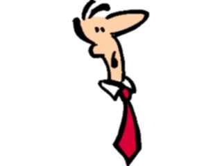 Sticker Custom Preview Image #099578 People Cartoons Red Tie