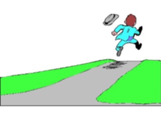 Sticker Custom Preview Image #099600 People Cartoons Running Away1