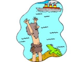 Sticker Custom Preview Image #099638 People Cartoons Shipwrecked