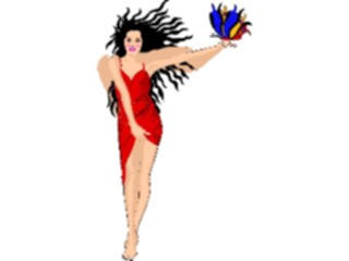 Sticker Custom Preview Image #099654 People Cartoons Showgirl