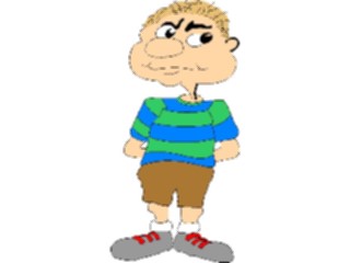 Sticker Custom Preview Image #099738 People Cartoons Suspicious Boy