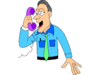 Sticker Custom Preview Image #099757 People Cartoons Talkingon Phone1