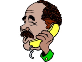 Sticker Custom Preview Image #099759 People Cartoons Talkingon Phone3