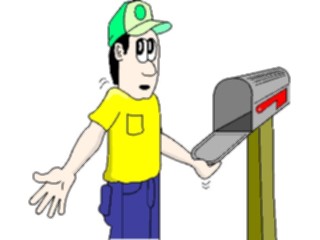 Sticker Custom Preview Image #099802 People Cartoons Waitingfor Mail