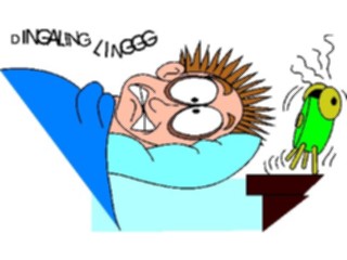 Sticker Custom Preview Image #099805 People Cartoons Wake Up