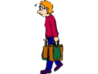 Sticker Custom Preview Image #099813 People Cartoons Walkingwith Bags1