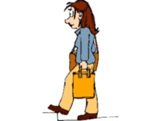 Sticker Custom Preview Image #099814 People Cartoons Walkingwith Bags2