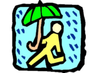 Sticker Custom Preview Image #099816 People Cartoons Walkingwith Umbrella