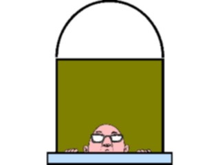 Sticker Custom Preview Image #099849 People Cartoons Window View Short