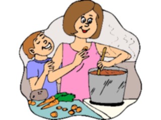 Sticker Custom Preview Image #099871 People Cartoons Woman Cooking3