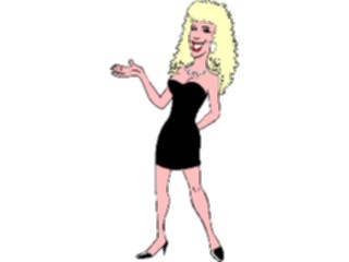 Sticker Custom Preview Image #099877 People Cartoons Woman Dressed Up1