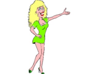 Sticker Custom Preview Image #099878 People Cartoons Woman Dressed Up2