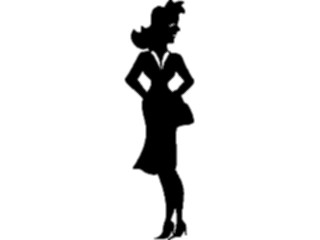 Sticker Custom Preview Image #099887 People Cartoons Woman Flirting