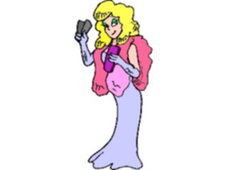 Sticker Custom Preview Image #099894 People Cartoons Woman Glamorous2