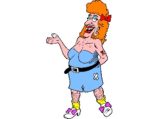 Sticker Custom Preview Image #099896 People Cartoons Woman Hairy