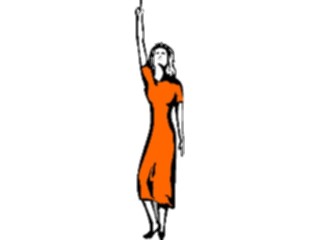 Sticker Custom Preview Image #099932 People Cartoons Woman Pointing4