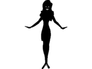 Sticker Custom Preview Image #099937 People Cartoons Woman Posing