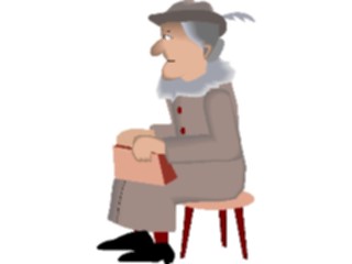 Sticker Custom Preview Image #099949 People Cartoons Woman Sitting2