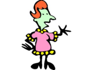 Sticker Custom Preview Image #099958 People Cartoons Woman Standing4