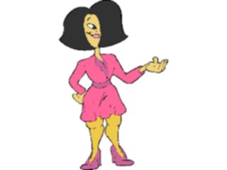 Sticker Custom Preview Image #099959 People Cartoons Woman Standing5