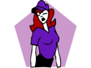 Sticker Custom Preview Image #099960 People Cartoons Woman Standing6