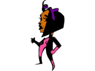 Sticker Custom Preview Image #099961 People Cartoons Woman Standing7