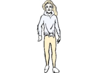 Sticker Custom Preview Image #099970 People Cartoons Woman Walking2