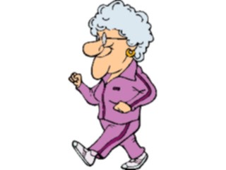 Sticker Custom Preview Image #099972 People Cartoons Woman Walking4