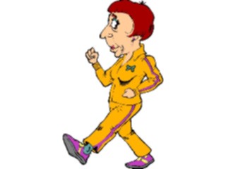 Sticker Custom Preview Image #099973 People Cartoons Woman Walking5