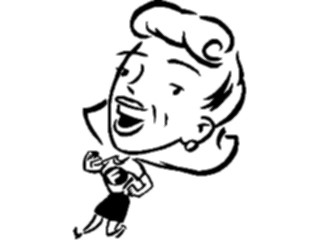 Sticker Custom Preview Image #099974 People Cartoons Woman Walking6