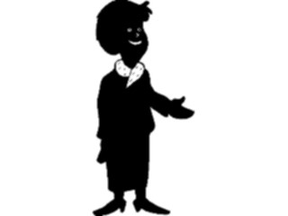 Sticker Custom Preview Image #099996 People Cartoons Womanwith Hand Out