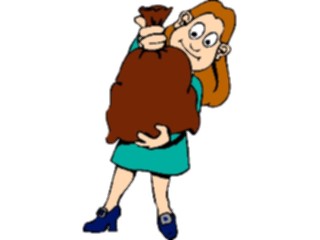 Sticker Custom Preview Image #100009 People Cartoons Womanwith Sack