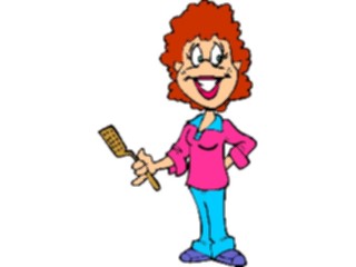 Sticker Custom Preview Image #100013 People Cartoons Womanwith Spatula