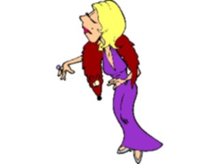 Sticker Custom Preview Image #100015 People Cartoons Womanwith Stole