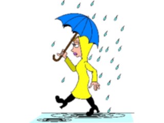 Sticker Custom Preview Image #100017 People Cartoons Womanwith Umbrella1