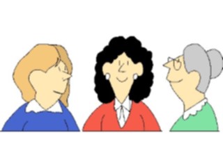 Sticker Custom Preview Image #100021 People Cartoons Women Conversing