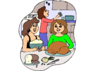 Sticker Custom Preview Image #100022 People Cartoons Womenin Kitchen