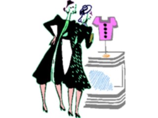 Sticker Custom Preview Image #100023 People Cartoons Women Shopping