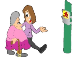 Sticker Custom Preview Image #100027 People Cartoons Women Walking